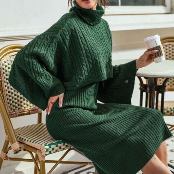 MODA ME COUTURE Dresses & Skirts - Matching 2 piece sweater & dress set